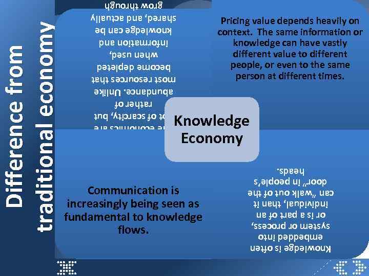 The economics are not of scarcity, but rather of abundance. Unlike most resources that