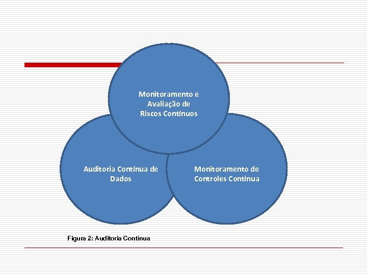 Monitoramento e Avaliação de Riscos Contínuos Auditoria Contínua de Dados Figura 2: Auditoria Contínua