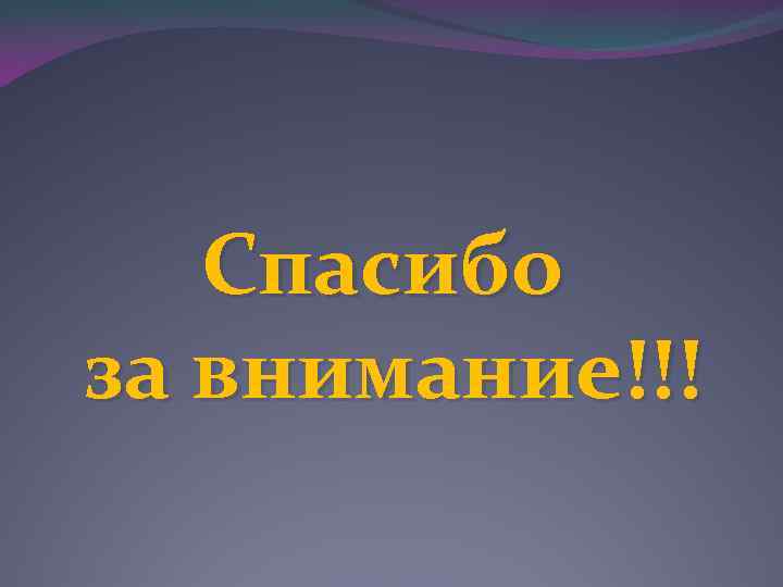 Спасибо за внимание!!! 