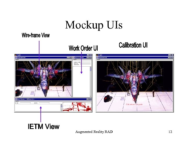 Mockup UIs Augmented Reality RAD 12 