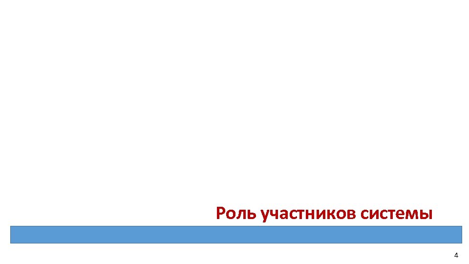Роль участников системы 4 