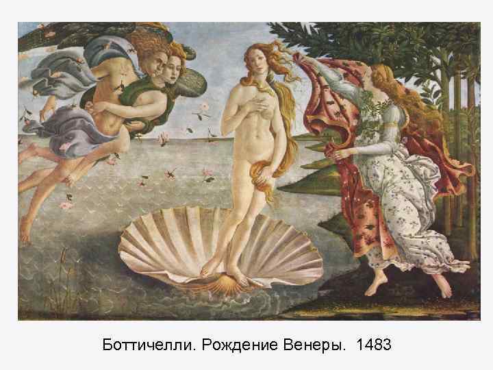  Боттичелли. Рождение Венеры. 1483 