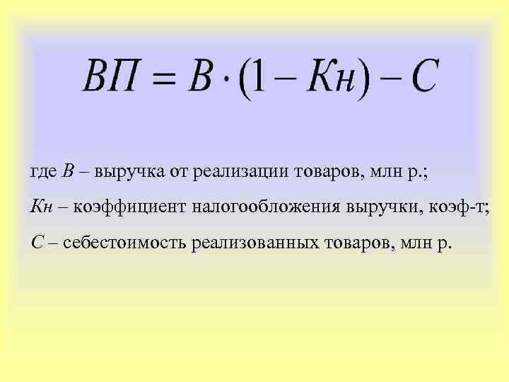 Прибыль от реализации продукции