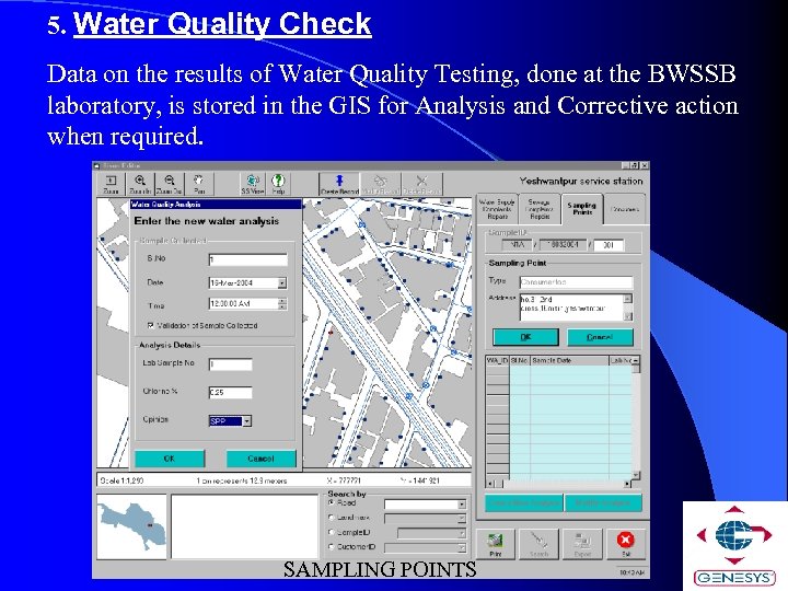 5. Water Quality Check Data on the results of Water Quality Testing, done at