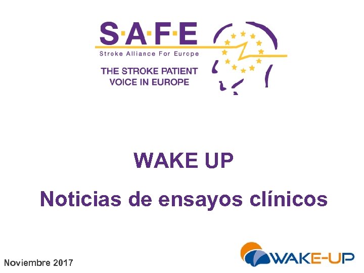 WAKE UP Noticias de ensayos clínicos Noviembre 2017 
