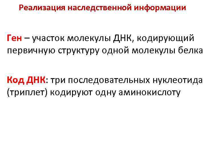 Содержит наследственную информацию. Реализация наследственной информации. Этапы реализации наследственной информации таблица. Реализация генетической информации. Процесс реализации наследственной информации Гена в признак.