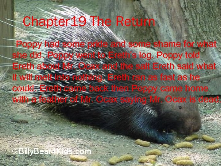 Chapter 19 The Return Poppy had some pride and some shame for what she