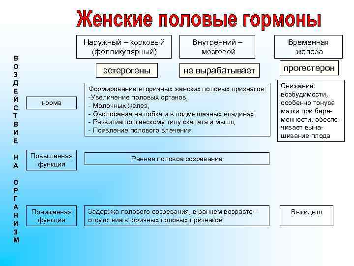 Наружный – корковый (фолликулярный) В О З Д Е Й С Т В И