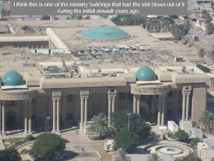 I think this is one of the ministry buildings that had the shit blown