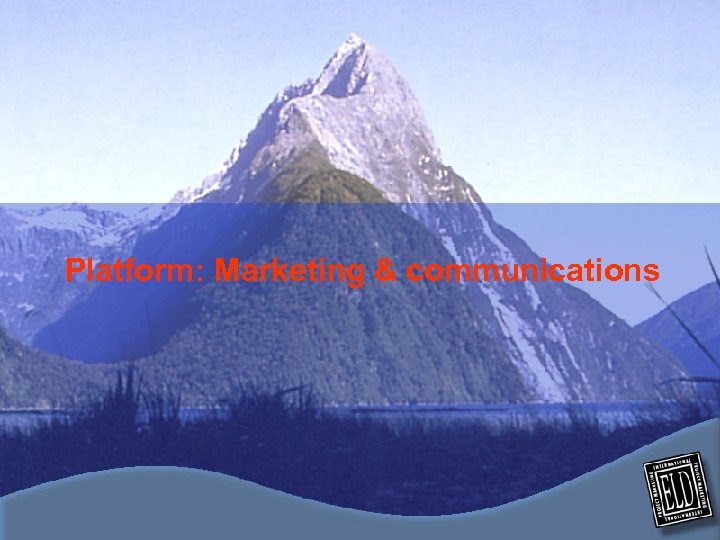 Platform: Marketing & communications 