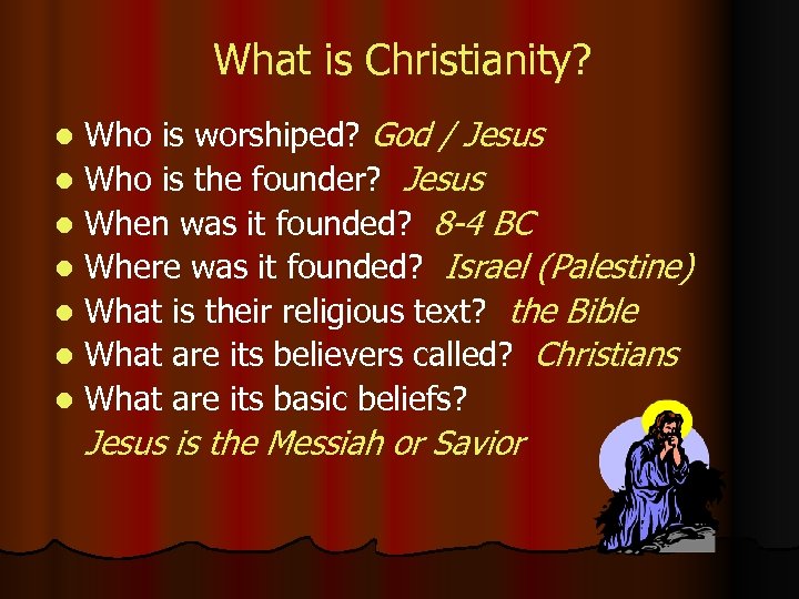 What is Christianity? Who is worshiped? God / Jesus l Who is the founder?
