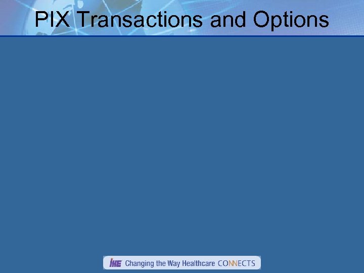 PIX Transactions and Options 