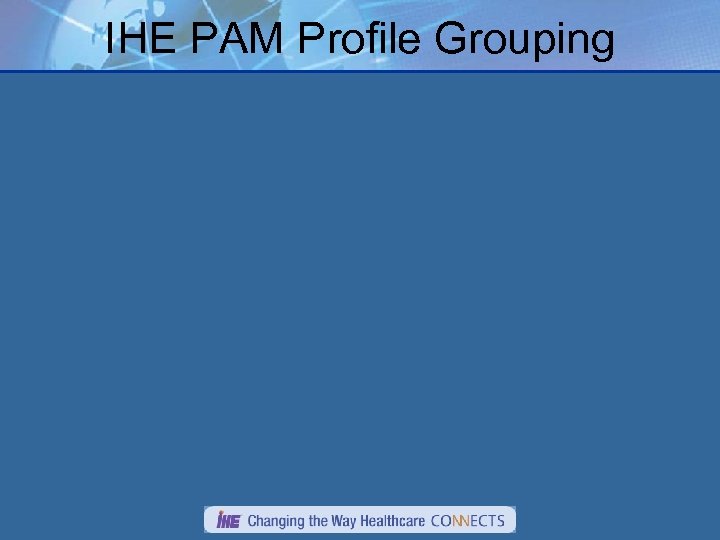 IHE PAM Profile Grouping 