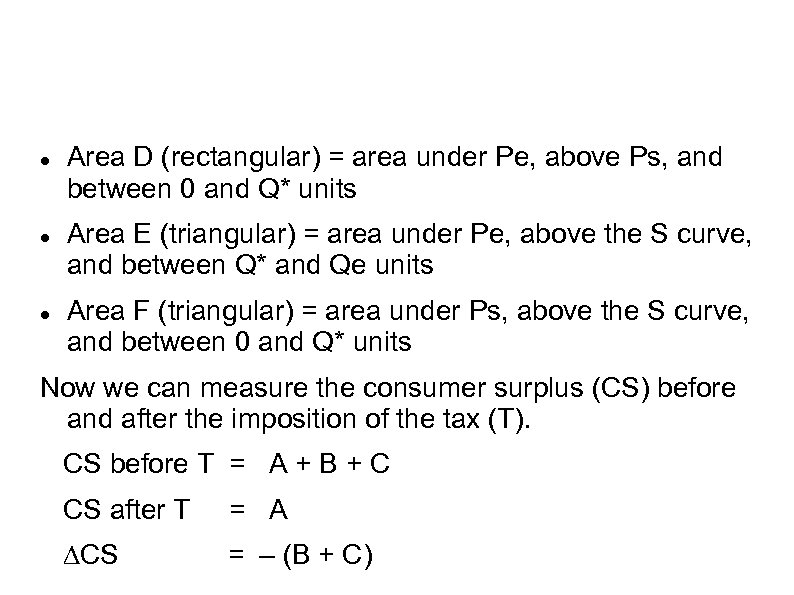  Area D (rectangular) = area under Pe, above Ps, and between 0 and