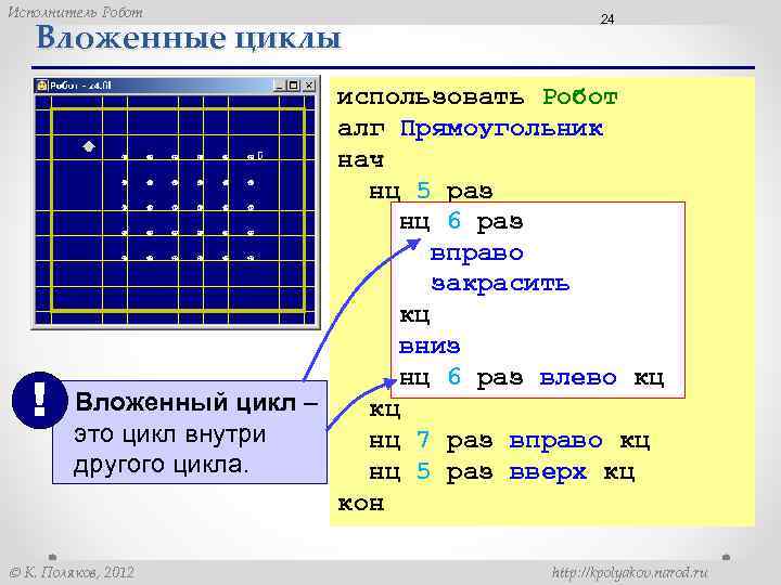 Робот нц кц. Алгоритмы кумир робот НЦ КЦ. Робот вложенные циклы. Использовать робот АЛГ нач. Использовать робот АЛГ нач закрасить.