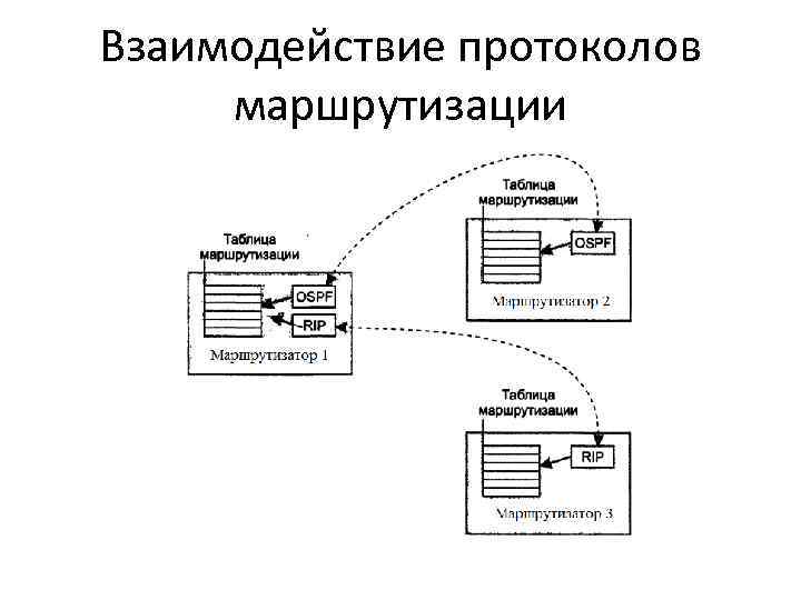 Взаимодействие протоколов маршрутизации 