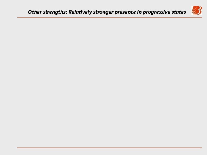 Other strengths: Relatively stronger presence in progressive states 