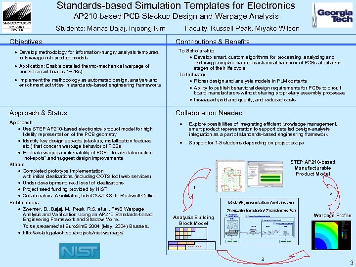 Standards-based Simulation Templates for Electronics AP 210 -based PCB Stackup Design and Warpage Analysis