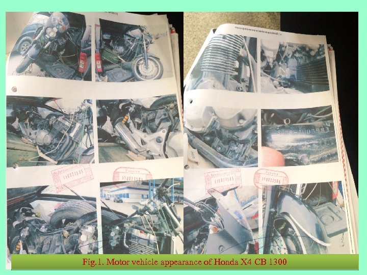 Fig. 1. Motor vehicle appearance of Honda X 4 CB 1300 
