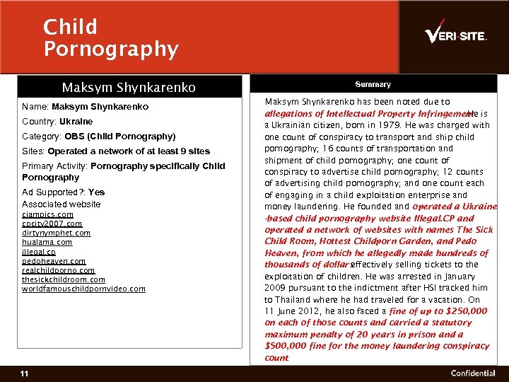 Child Pornography Maksym Shynkarenko Name: Maksym Shynkarenko Country: Ukraine Category: OBS (Child Pornography) Sites: