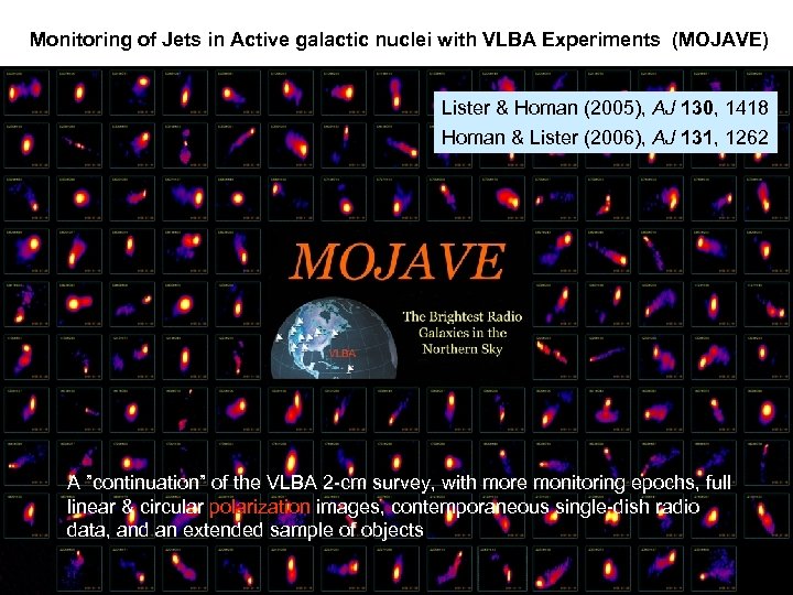 Monitoring of Jets in Active galactic nuclei with VLBA Experiments (MOJAVE) Lister & Homan
