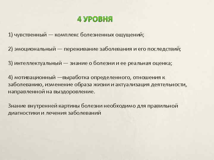 Сторона внутренней картины здоровья которая представляет собой переживание здорового самочувствия