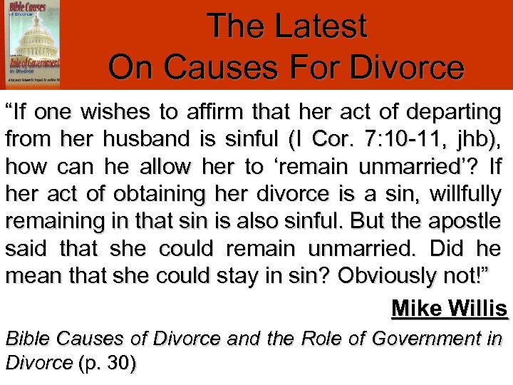 The Latest On Causes For Divorce “If one wishes to affirm that her act