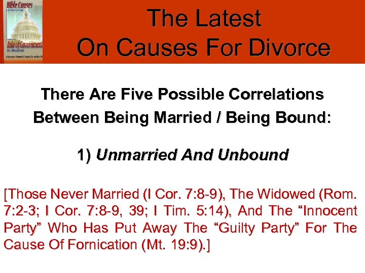 The Latest On Causes For Divorce There Are Five Possible Correlations Between Being Married