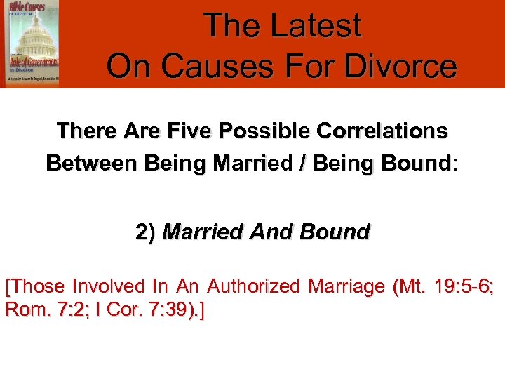 The Latest On Causes For Divorce There Are Five Possible Correlations Between Being Married