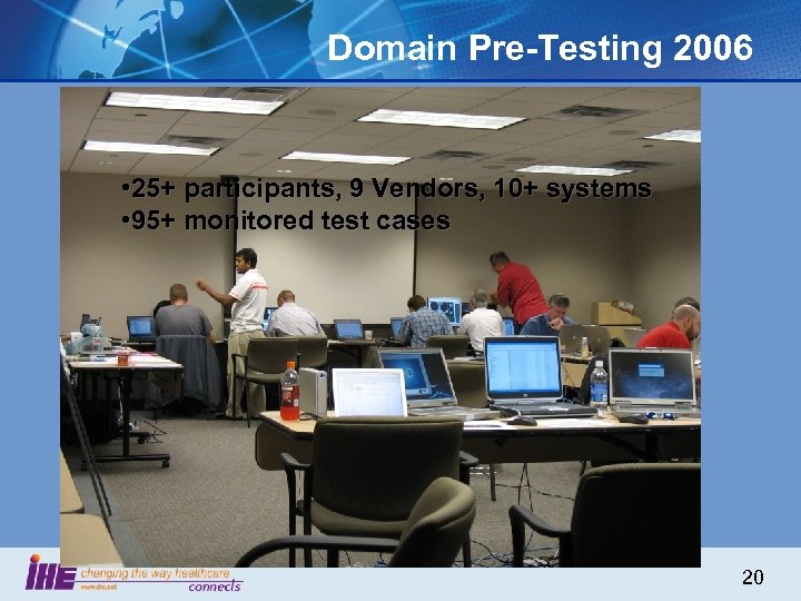 Domain Pre-Testing 2006 • 25+ participants, 9 Vendors, 10+ systems • 95+ monitored test