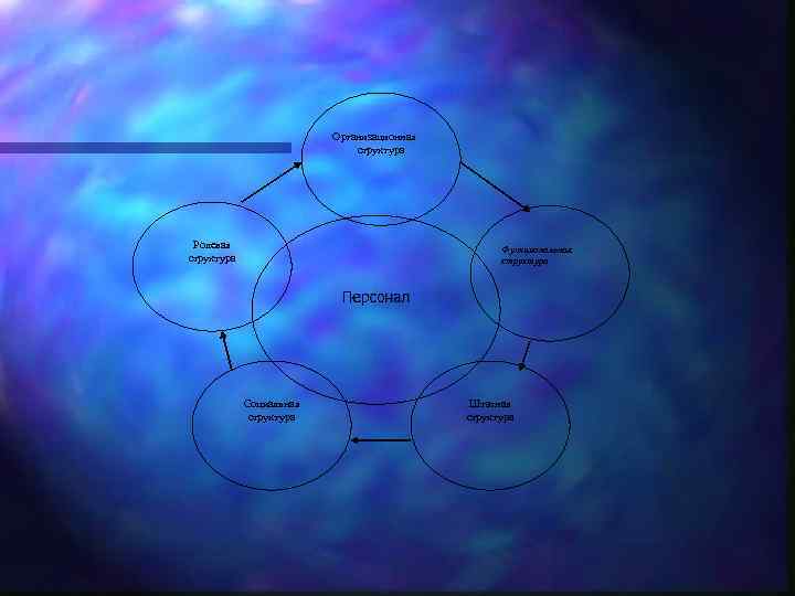 Организационная структура Ролевая структура Функциональная структура Персонал Социальная структура Штатная структура 