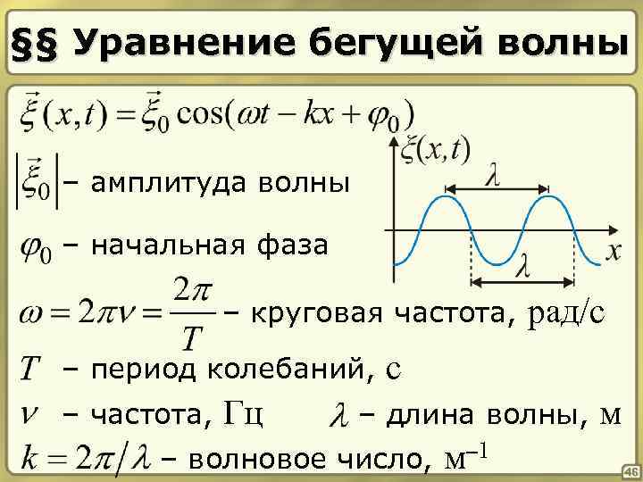 Уравнение плоской бегущей волны. Механические колебания и волны начальная фаза. Уравнение одномерной бегущей волны. Сложение начальных фаз колебаний.
