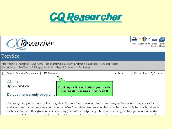 CQ Researcher 