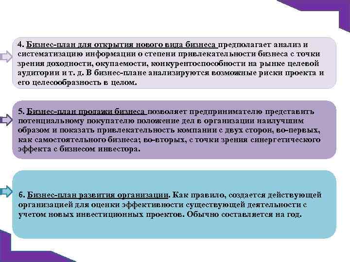 4. Бизнес-план для открытия нового вида бизнеса предполагает анализ и систематизацию информации о степени