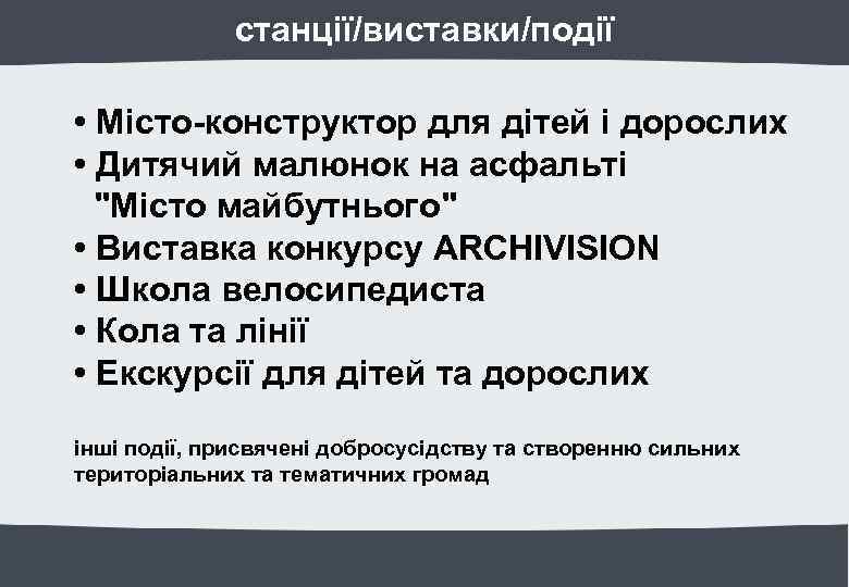 станції/виставки/події • Місто-конструктор для дітей і дорослих • Дитячий малюнок на асфальті 