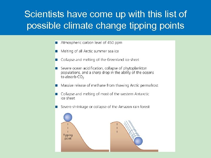 Scientists have come up with this list of possible climate change tipping points 