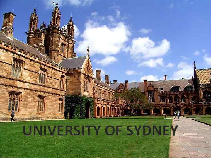 UNIVERSITY OF SYDNEY 