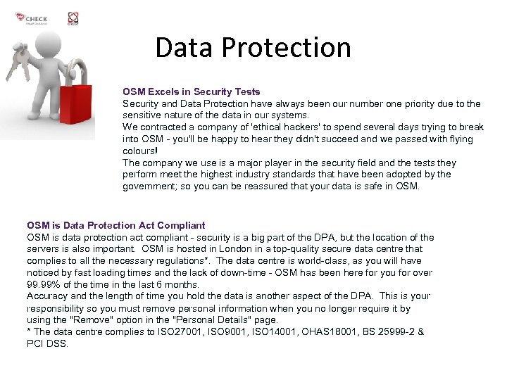 Data Protection OSM Excels in Security Tests Security and Data Protection have always been