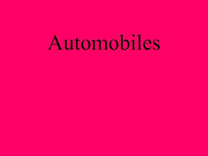 Automobiles 
