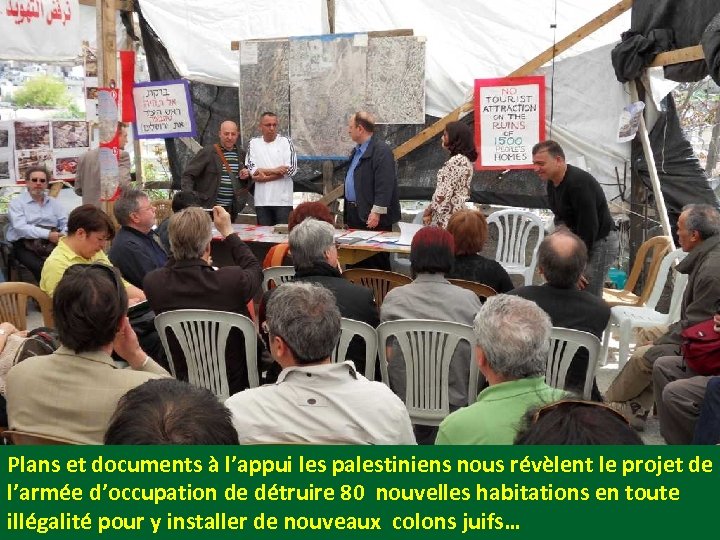 Plans et documents à l’appui les palestiniens nous révèlent le projet de l’armée d’occupation