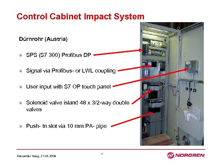Control Cabinet Impact System Dürnrohr (Austria) » SPS (S 7 300) Profibus DP »