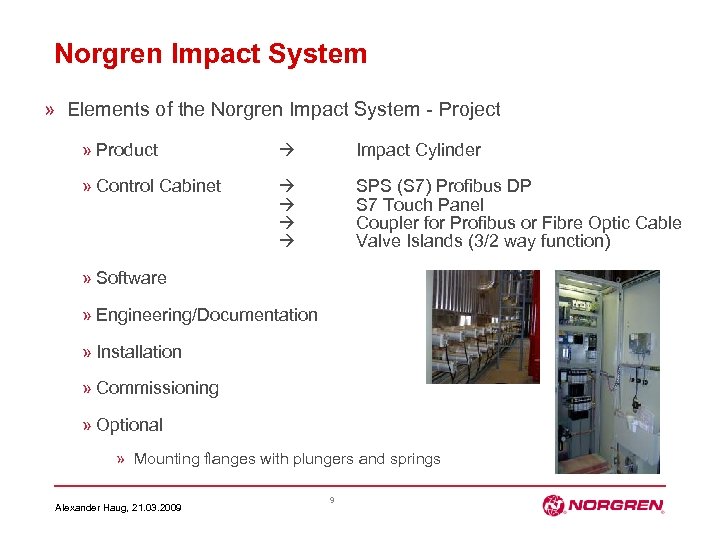 Norgren Impact System » Elements of the Norgren Impact System - Project » Product