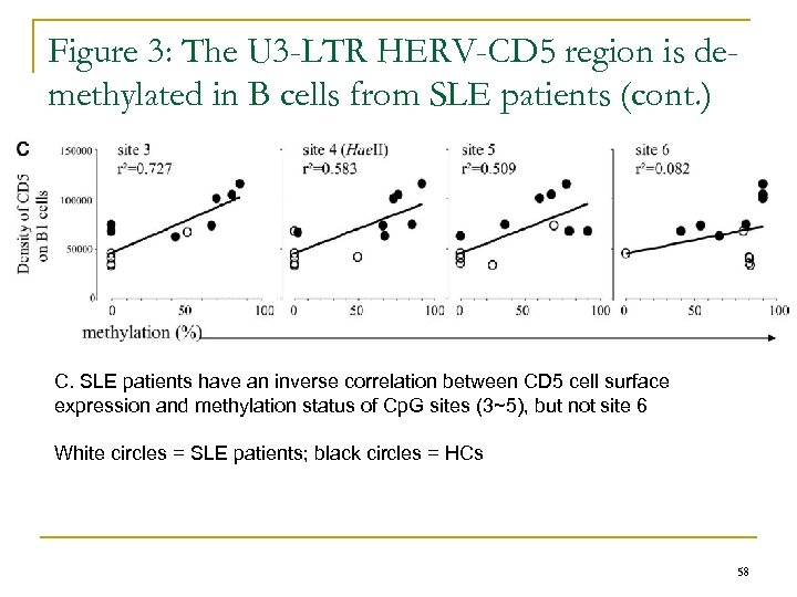 Figure 3: The U 3 -LTR HERV-CD 5 region is demethylated in B cells
