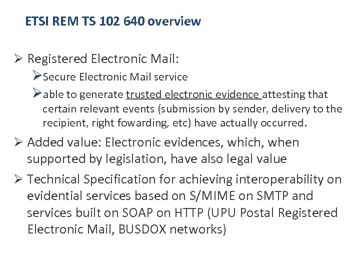 Summary of ETSI ESI activities Andrea Caccia ETSI ESI TB