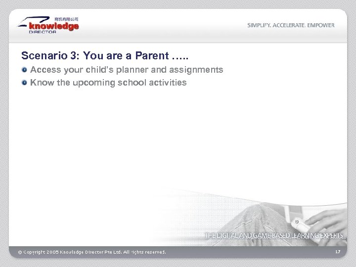 Scenario 3: You are a Parent …. . Access your child’s planner and assignments