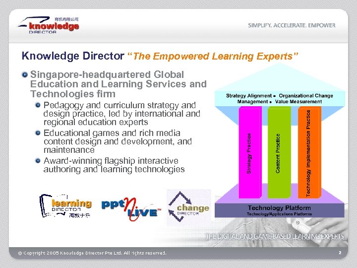 Knowledge Director “The Empowered Learning Experts” Singapore-headquartered Global Education and Learning Services and Technologies