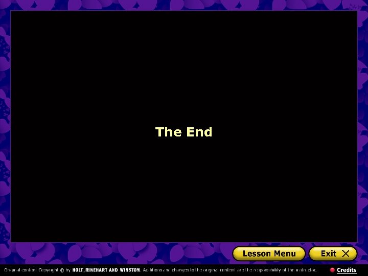 The End 