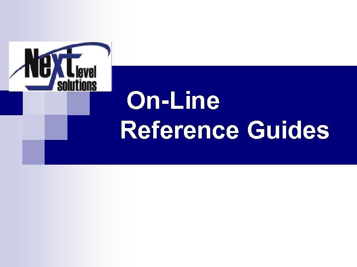  On-Line Reference Guides 