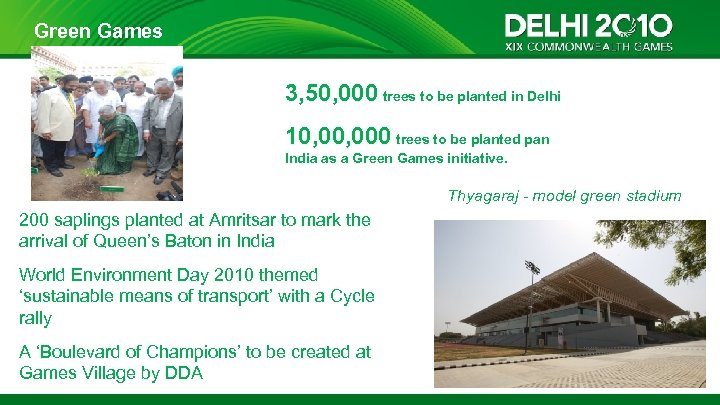 Green Games 3, 50, 000 trees to be planted in Delhi 10, 000 trees