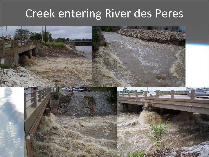 Creek entering River des Peres 